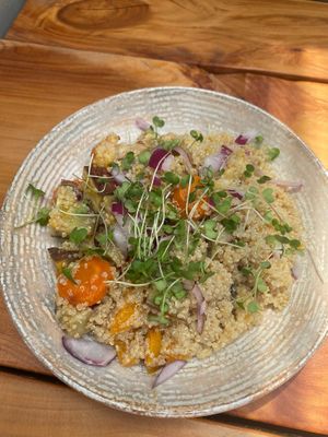 Quinoa salad at Peekaboo Backyard Eatery in Kaitaia