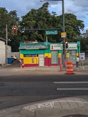 Building at The Ethiopian Restaurant in Denver