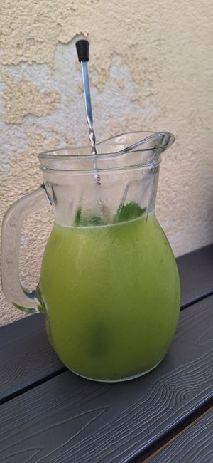 Mint lemon cordial is the best at Teteria Almedina in Almeria