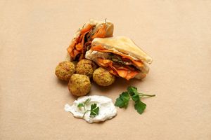 Salmon Carrote Sandwich  at Sishaus in Graz