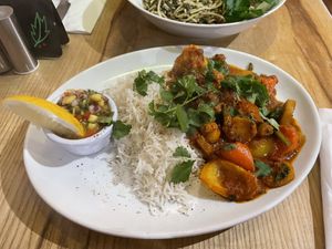 Vegan  Vegetable Masala Curry £13  at Holly Bush Inn in Kielder