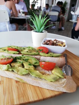 Avocado toast at Palmera in Tenerife