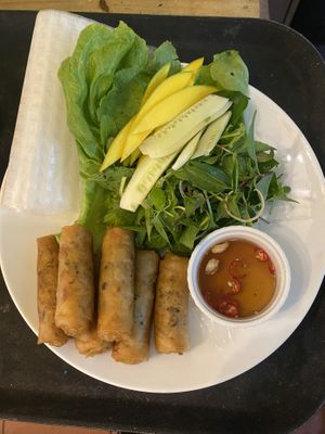 Deep fried spring roll  at Shala Vegan House in Da Nang