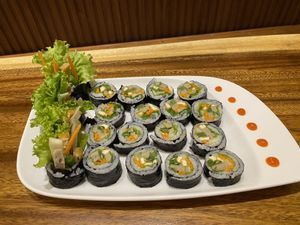 Rice roll with seaweed  at Shala Vegan House in Da Nang