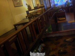 Antique interior ,a beautiful environment for tea lovers,  the restaurant also offers many books can be read. at Prajna Tea Centre in Sungai Petani