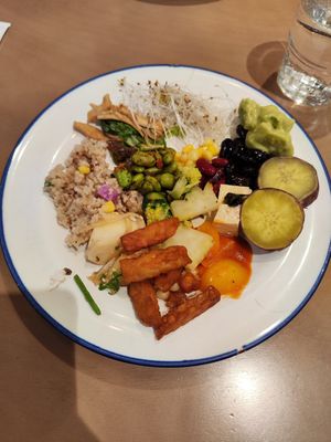 Variety of food from the buffet at Fruitful Food in New Taipei City