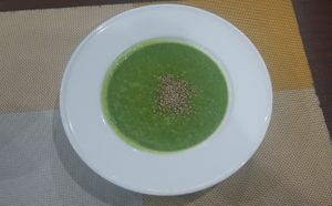 Broccoli soup at Orchis Vegan Cafe - Орчис  in Ulaanbaatar