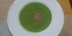 Broccoli soup at Orchis Vegan Cafe - Орчис  in Ulaanbaatar