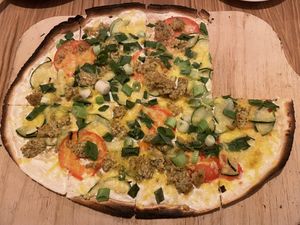 Falafel-Flammkuchen  at Le Feu - Düesbergpark in Muenster