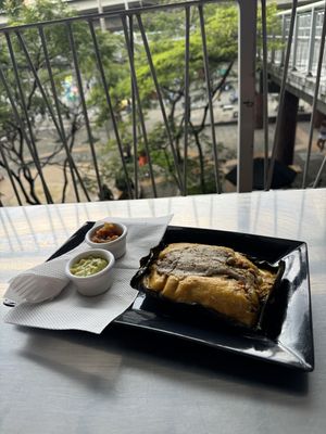   at La Tamalera Vegetariana in Medellin