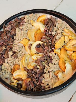 Protein smoothie bowl - not on the menu but they make them at Sōya - El Tunco in El Tunco