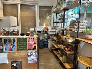 Produce section  at Sōya - El Tunco in El Tunco