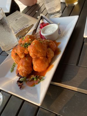 Buff cauli wings at The Purple Elephant in Northport