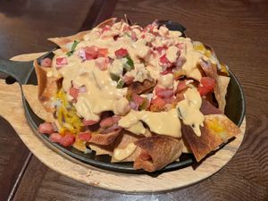 Vegan nachos  at The Purple Elephant in Northport