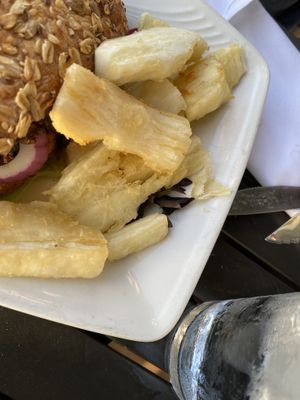 Yucca fries   at The Purple Elephant in Northport