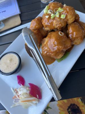 Thai elephant wings- a must!   at The Purple Elephant in Northport