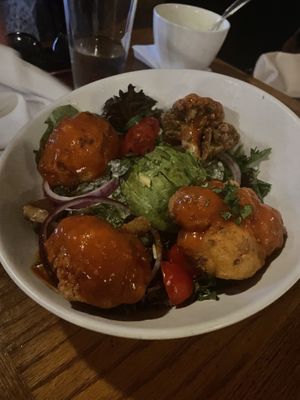Buffalo cauliflower salad  at The Purple Elephant in Northport