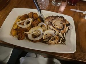 Cauliflower steak  at The Purple Elephant in Northport