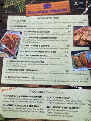 So many vegan opps!   at The Purple Elephant in Northport