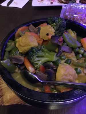 Chicken coconut curry  at The Purple Elephant in Northport