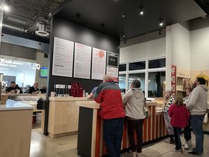 Ordering food  at Old Scratch in Beavercreek