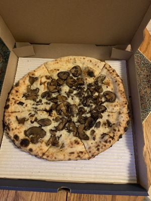 Vegan shrooms pizza  at Old Scratch in Beavercreek