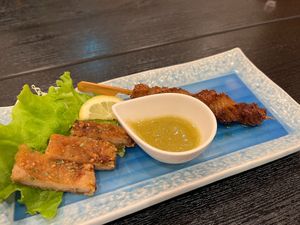 fried tofu and okara konyaku - Part of the Vegan Full Course Meal Reserved in Advance at Kurayoshi in Kuroishi