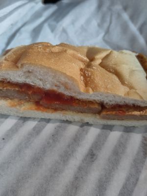 Vegan sausage sandwich #Veganuary at Next Door @ The Dock in Hull