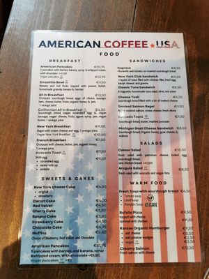 Nice Breakfast at American Coffee USA in The Hague