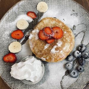 Vegan pancakes   at American Coffee USA in The Hague