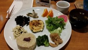 lunch plate at Kobachi-ya in Tokyo