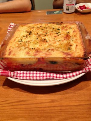 Lasagna ; we cooked it at their cooking lesson. at Kobachi-ya in Tokyo