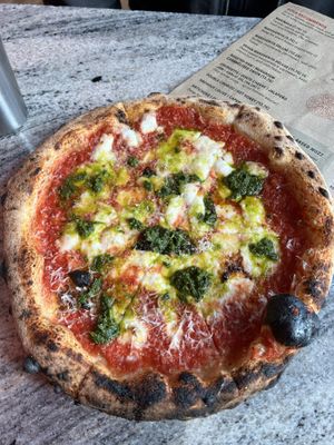 Vegan magherita deluxe   at Pizzarova in Bristol