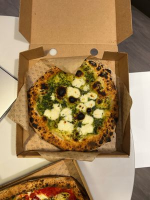 Garlic rosemary and plant based mozzarella bread at Pizzarova in Bristol