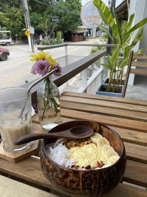   at Living Juices in Koh Tao