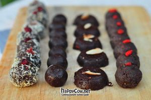 Homemade chocolates at Living Juices in Koh Tao