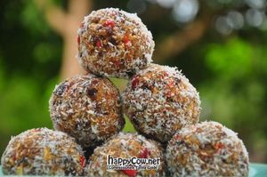 Homemade oatballs at Living Juices in Koh Tao