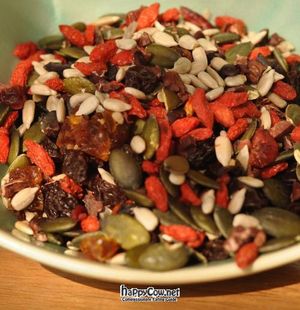 SuperBoost trail mix at Living Juices in Koh Tao