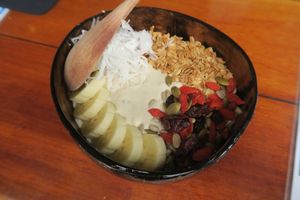 Peanut Smoothie Bowl  at Living Juices in Koh Tao