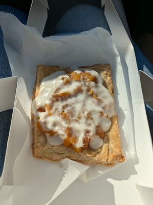 Vegan peach cobbler danish at The Supreme Dessert Shop in Willingboro