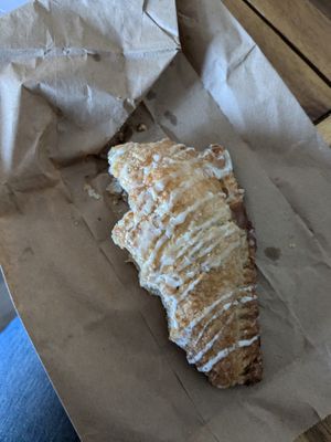 Vegan apple turnover (half eaten, sorry!) at The Supreme Dessert Shop in Willingboro