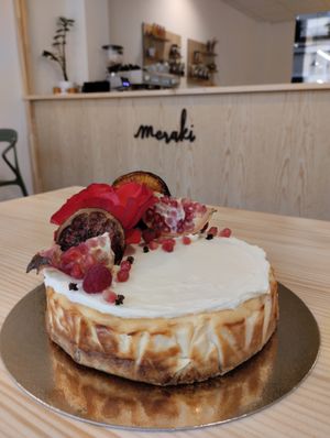 Tarta de queso Payoyo at Meraki - Pastelería Viajera in Menorca