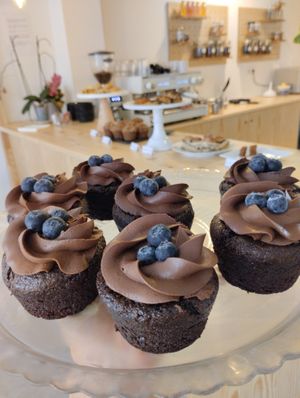 Cupcakes de chocolate at Meraki - Pastelería Viajera in Menorca