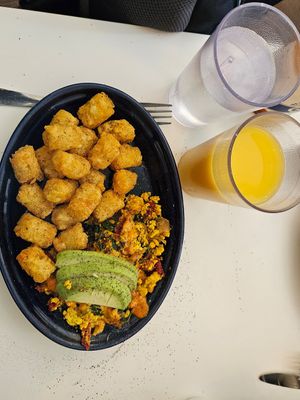 Tofu Scramble so flavorful! at 3j's Cafe in Philadelphia