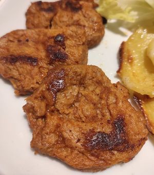 BBQ Medaillons at Die Vegane Fleischerei in Dresden