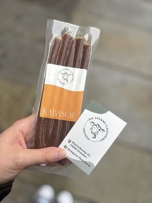 Kabanoz (polish sausage)  at Die Vegane Fleischerei in Dresden