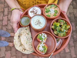 Rainbow Thali #Veganuary at Hippie Paws in Mandrem