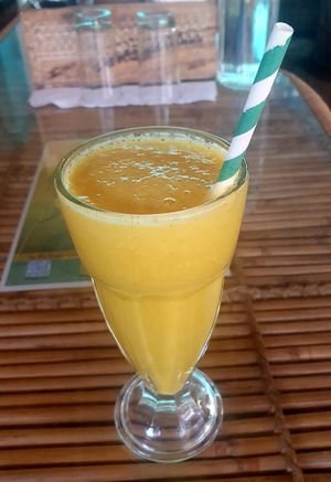 Pineapple Juice at Hippie Paws in Mandrem