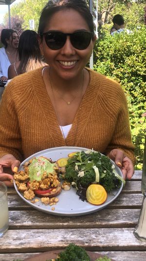  Vegan tourtière w tempeh crumble 🤤 at Nourish Kitchen & Cafe in Victoria
