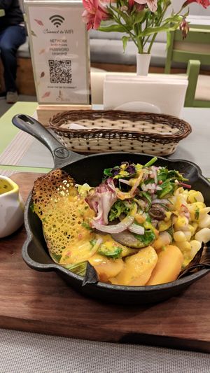 Ceviche at El Jardin Healthy Food And Coffee in Cusco